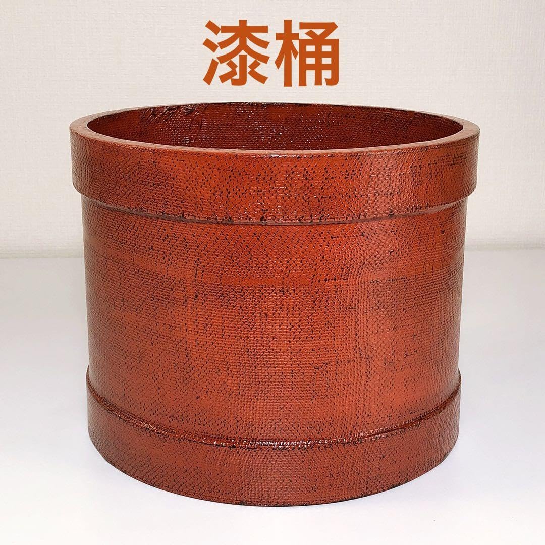 【職人用・古道具】漆桶（うるしおけ）伝統工芸 漆芸道具 Amazon.co.jp: 漆桶うるしおけ 昔からある日本の生活用具を冷酒ワイン
